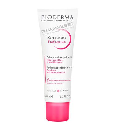 BIODERMA-SENSIBIO-DEFENSIVE-40ML-creme-apaisante-peau-sensible-pharmaglobe.lu