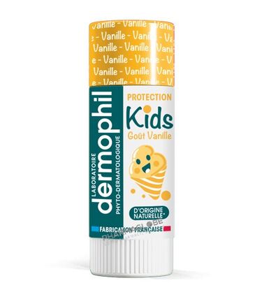 dermophil-protection-kids-baume-levres-gout-vanille-stick-4g-enfant-pharmaglobe.lu