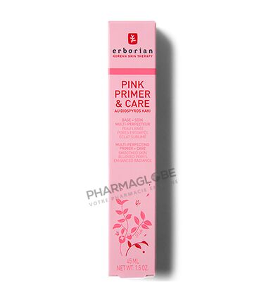 ERBORIAN-PINK-PRIMER-&-CARE-45ML-base-de-teint-peau-lissee-pores-estompes-pharmaglobe.lu