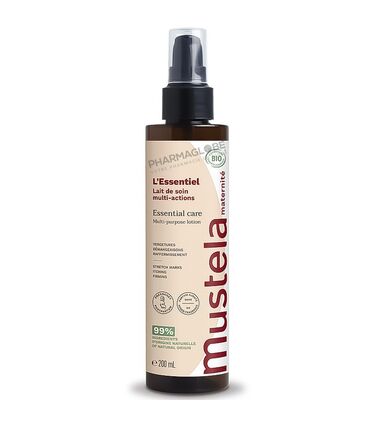 Mustela-Maternité-Essentiel-Lait-de-Soin-Certifié-BIO-Grossesse-et-Post-partum-Flacon-200-ml-pharmaglobe.lu