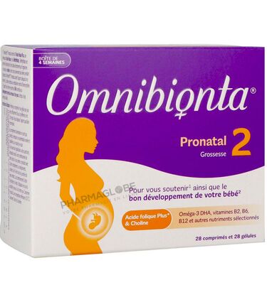 OMNIBIONTA-2-PRONATAL-4-semaines-28-Comprimes-+-28-Capsules-complement-alimentaire-pour-la-grossesse-pharmaglobe.lu