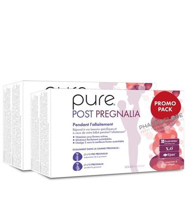 pure-post-pregnalia-promo-pack-2-boites-30-comprimes-30-softgels-solidpharma-allaitement-pharmaglobe.lu
