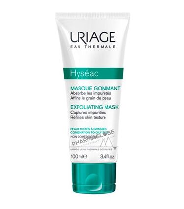 uriage-hyseac-masque-gommant-visage-100ml-peau-mixte-pharmaglobe.lu