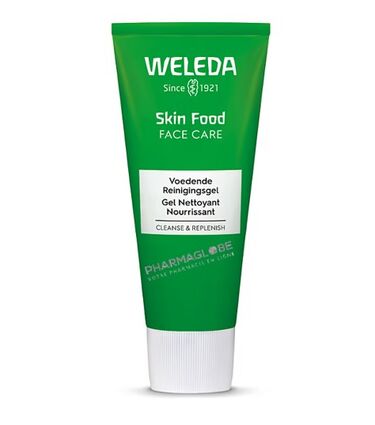 weleda-skin-food-gel-nettoyant-nourrissant-visage-tube-75ml-peau-normale-seche-pharmaglobe.lu