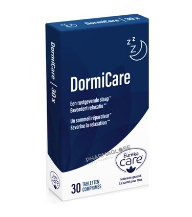 dormicare-boite-30-comprimes-eureka-care-relaxation-sommeil-reparateur-pharmaglobe.lu