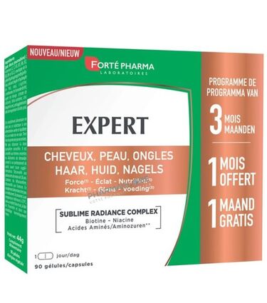 expert-cheveux-peau-ongles-boite-90-gelules-promopack-forte-pharma-pharmaglobe.lu