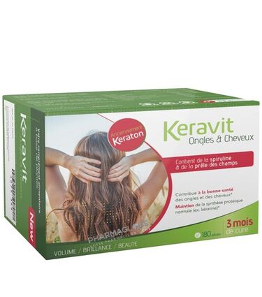 keravit-cheveux-ongles-boite-180-gelules-volume-brillance-beaute-pharmaglobe.lu