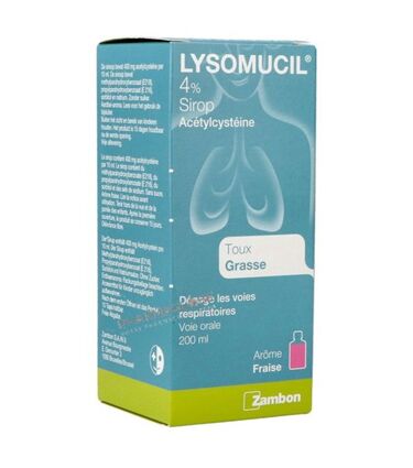 lysomucil-4-sirop-arome-fraise-flacon-verre-brun-200ml-acetylcysteine-toux-grasse-pharmaglobe.lu
