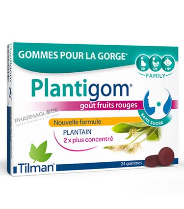 Plantigom-Gommes-à-Sucer-Pour-la-Gorge-Goût-Fruits-Rouges-24-Gommes-Sans-Sucre-TILMAN-Plantain-2-x-Plus-Concentré-pharmaglobe.lu