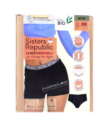 sisters-republic-culotte-boxer-ginger-taille-m-38-culotte-menstruelle-sport-nuit-pharmaglobe.lu