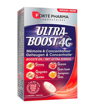 ULTRABOOST-4G-MEMOIRE-ET-CONCENTRATION-15-Comprimes-forte-pharma-pharmaglobe.lu