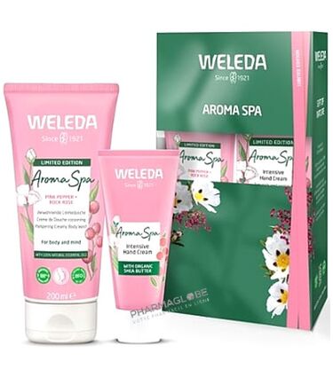 weleda-coffret-cadeau-aroma-spa-creme-douche-mains-pharmaglobe.lu