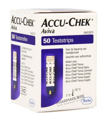 Accu-Chek-AVIVA-50-BANDELETTES-diabete-pharmaglobe.lu