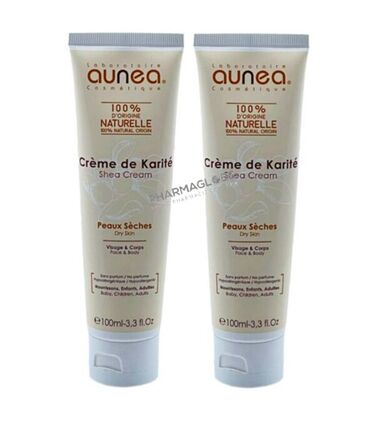 aunea-creme-karite-visage-corps-duo-2-x-100-ml-peau-seche-atopique-pharmaglobe.lu