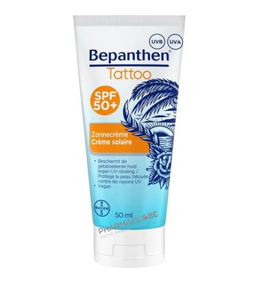 bepanthen-tattoo-creme-solaire-spf-50-peau-tatouee-tube-50ml-hydrate-protege-tatouage-pharmaglobe.lu