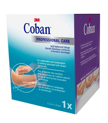 COBAN-7.5-CM-par-4.5M-1-piece-MARRON-pharmaglobe.lu