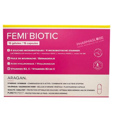 FEMI-BIOTIC-15-CAPSULES-microbiotiques-bourrache-acide-hyaluronique-vitamines-equilibre-feminin-pharmaglobe.lu
