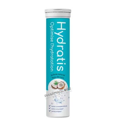 hydratis-tube-noix-coco-20-pastille-effervescente-electrolytes-hydratation-optimale-pharmaglobe.lu