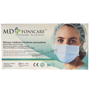 MASQUE-CHIRURGICAUX-A-50-FONSCARE-masque-chirurgical-pharmaglobe.lu