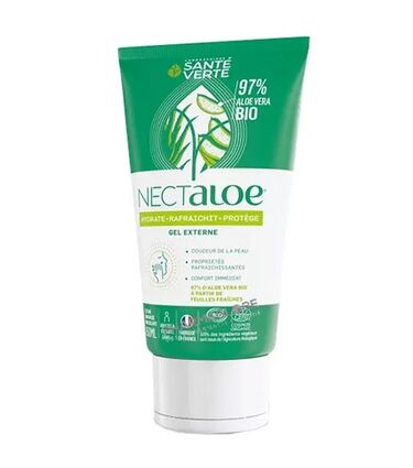 nectaloe-gel-externe-bio-100-tube-150ml-sante-verte-97-aloe-vera-biologique-pharmaglobe.lu