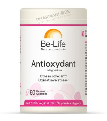 Antioxydant-+-Magnesium-60-Gélules-Be-Life-Bio-Life-stress-oxydant-pharmaglobe.lu