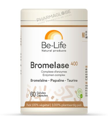 Bromelase-400-60-Gélules-Be-Life-Bio-Life-Complexe-d-Enzymes-bromelaine-papaine-taurine-pharmaglobe.lu
