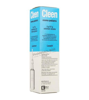 Cleen-Enema-Pediatric-5g/12g-Solution-Rectale-Flacon-66.6ml-Laxatif-lavement-kela-pharmaglobe.lu