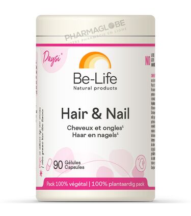 Hair-&-Nail-90-Gélules-Be-Life-Bio-Life-Daysi-Cheveux-et-Ongles-pharmaglobe.lu