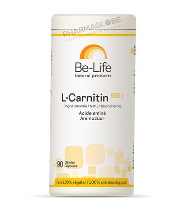 L-Carnitin-650-+-Origine-Naturelle-90-Gélules-Be-Life-Bio-Life-Complément-acide-amine-pharmaglobe.lu