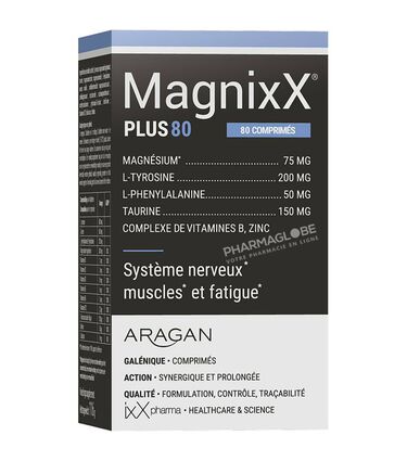 MagnixX-PLUS-80-Comprimés-ixX-pharma-Muscles-Fatique-System-Nerveux-pharmaglobe.lu