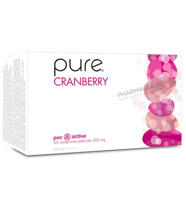 Pure-Cranberry-60-Comprimés-Pelliculés-500-mg-Solidpharma-pharmaglobe.lu
