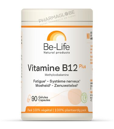 Vitamine-B12-Plus-90-Gélules-Be-Life-Bio-Life-Fatigue-Système-nerveux-pharmaglobe.lu