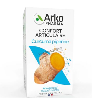 Arkopharma-Arkogélules-Curcuma-Pipérine-BIO-130-Gélules-Confort-Articulaire-pharmaglobe.lu
