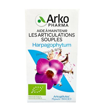 Arkopharma-Arkogélules-Harpagophytum-BIO-150-Gélules-Articulations-pharmaglobe.lu