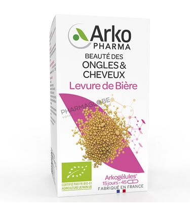 Arkopharma-Arkogélules-Levure-de-Bière-BIO-45-Gélules-Cheveux-et-Ongles-pharmaglobe.lu