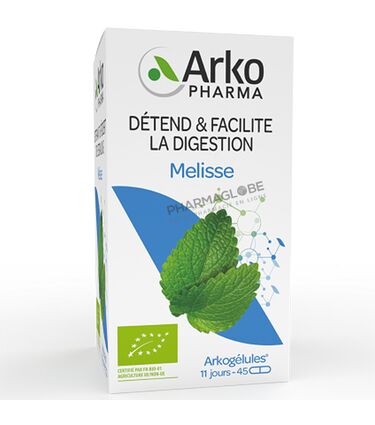 Arkopharma-Arkogélules-Mélisse-BIO-45-Gélules-pharmaglobe.lu