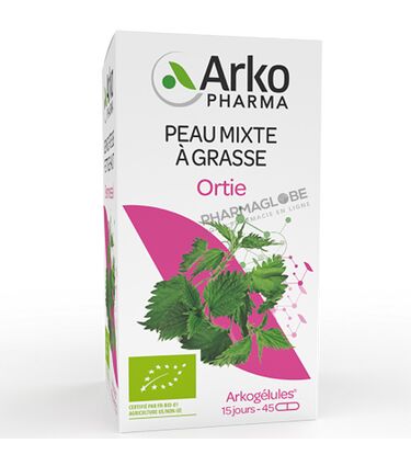 Arkopharma-Arkogélules-Ortie-BIO-45-Gélules-Peau-mixte-a-grasse-pharmaglobe.lu