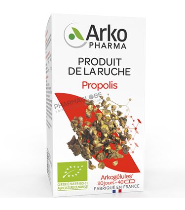 Arkopharma-Arkogélules-Propolis-BIO-40-Gélules-pharmaglobe.lu