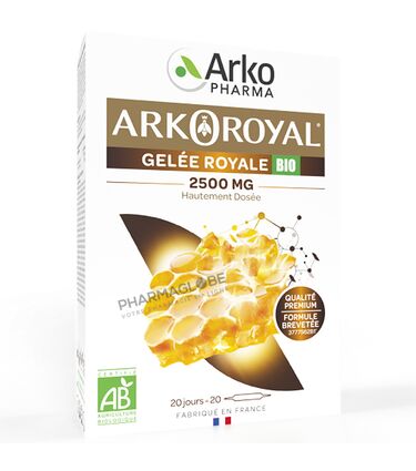 Arkopharma-Arkoroyal-Gelée-Royale-BIO-2500-mg-20-Ampoules-pharmaglobe.lu