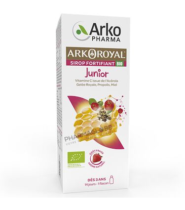 Arkopharma-Arkoroyal-Junior-Sirop-Fortifiant-BIO-Flacon-140-ml-pharmaglobe.lu