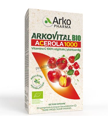 Arkopharma-Arkovital-Acerola-1000-BIO-30-Comprimés-pharmaglobe.lu