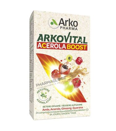 Arkopharma-Arkovital-Acerola-Boost-24-Comprimés-pharmaglobe.lu