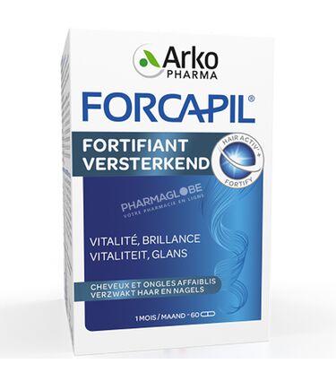 Forcapil-Cheveux-et-Ongles-60-Gélules-Arkopharma-pharmaglobe.lu