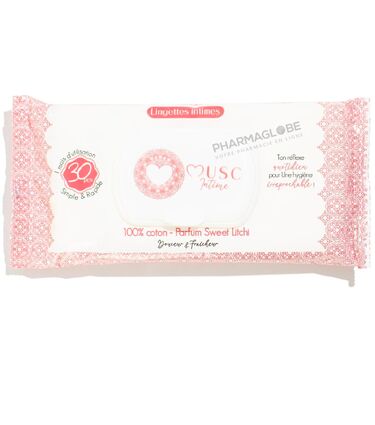 MUSC-INTIME-SWEET-LITCHI-LA-DÉLICIEUSE-LINGETTES-intimes-pharmaglobe.lu