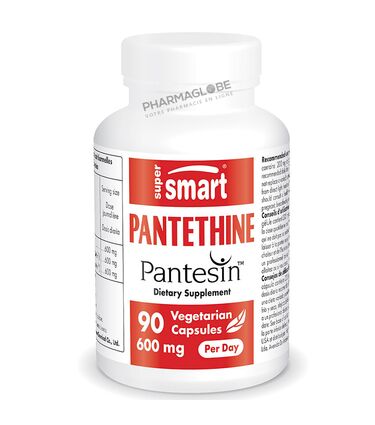 SuperSmart-Pantethine-600mg-90-Gélules-Contre-le-Mauvais-Cholestérol-pharmaglobe.lu