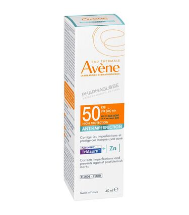 AVENE-SOLAIRE-SPF50-FLUIDE-Anti-IMPERFECTIONS-40ML-pharmaglobe.lu