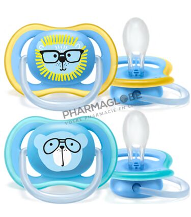 AVENT-SUCETTE-ultra-AIR-BOY-LION-OURS-+18M-phillips-pharmaglobe.lu