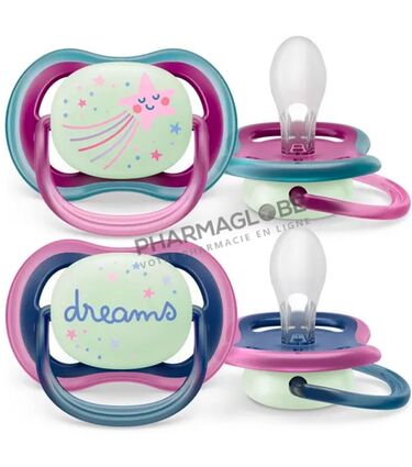 AVENT-SUCETTE-+6M-AIR-NIGHT-ETOILE-&-REVES-philips-tetine-bebe-pharmaglobe.lu