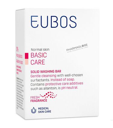 Eubos-Basic-Pain-Dermatologique-Rouge-Solide-125g-Parfum-Frais-Peaux-à-Imperfections-pharmaglobe.lu