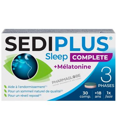 SEDIPLUS-SLEEP-COMPLETE-30-Comprimes-sommeil-endormissement-pharmaglobe.lu